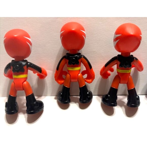 Lot of 4 PJ Masks Mini Action Figures (1) Blue Catboy & (3) Red Owlettes - Picture 6 of 10